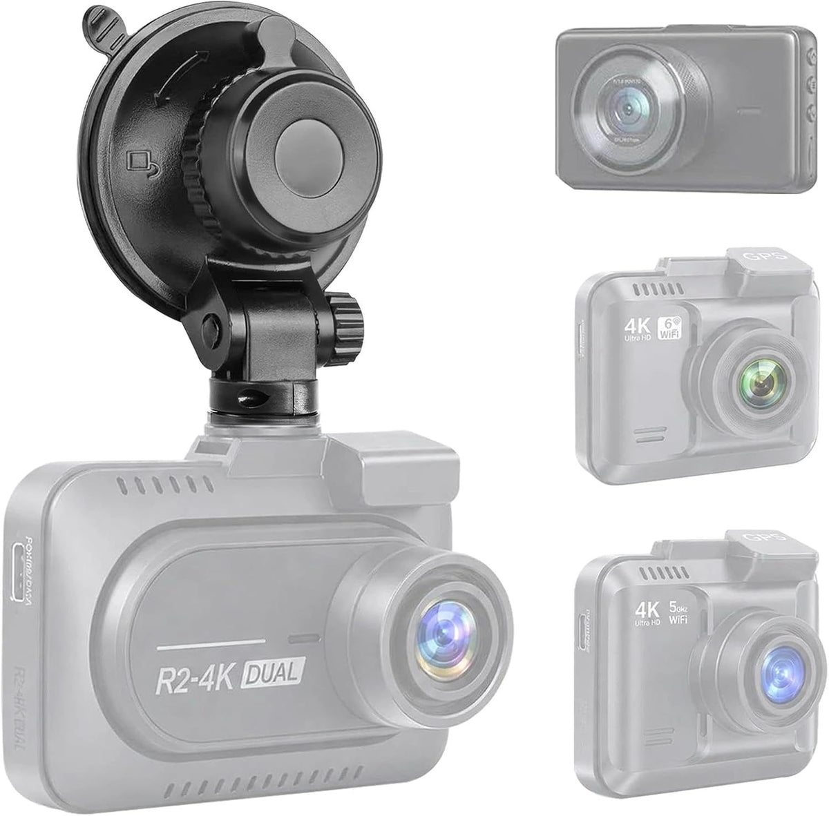 Sportway S503 Pro Dash Cam Mount (5th Gen) 360°+180° Secure Adjustable View