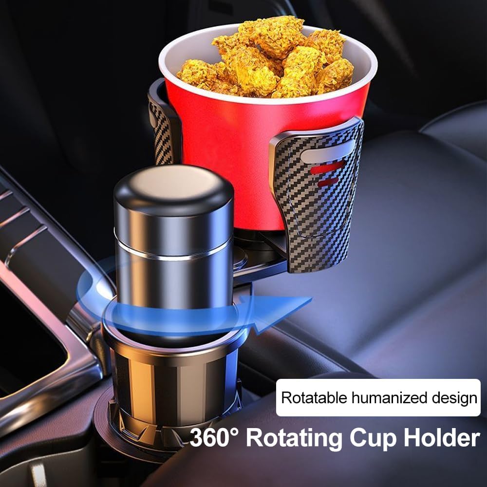 Car Cup Holder Expander for Subaru Forester 2019 2020-2024 2025, 2 in 1 Multifunctional Car Cup Holder Extender Adapter Adjustable Base, 32/40 oz Large Bottles