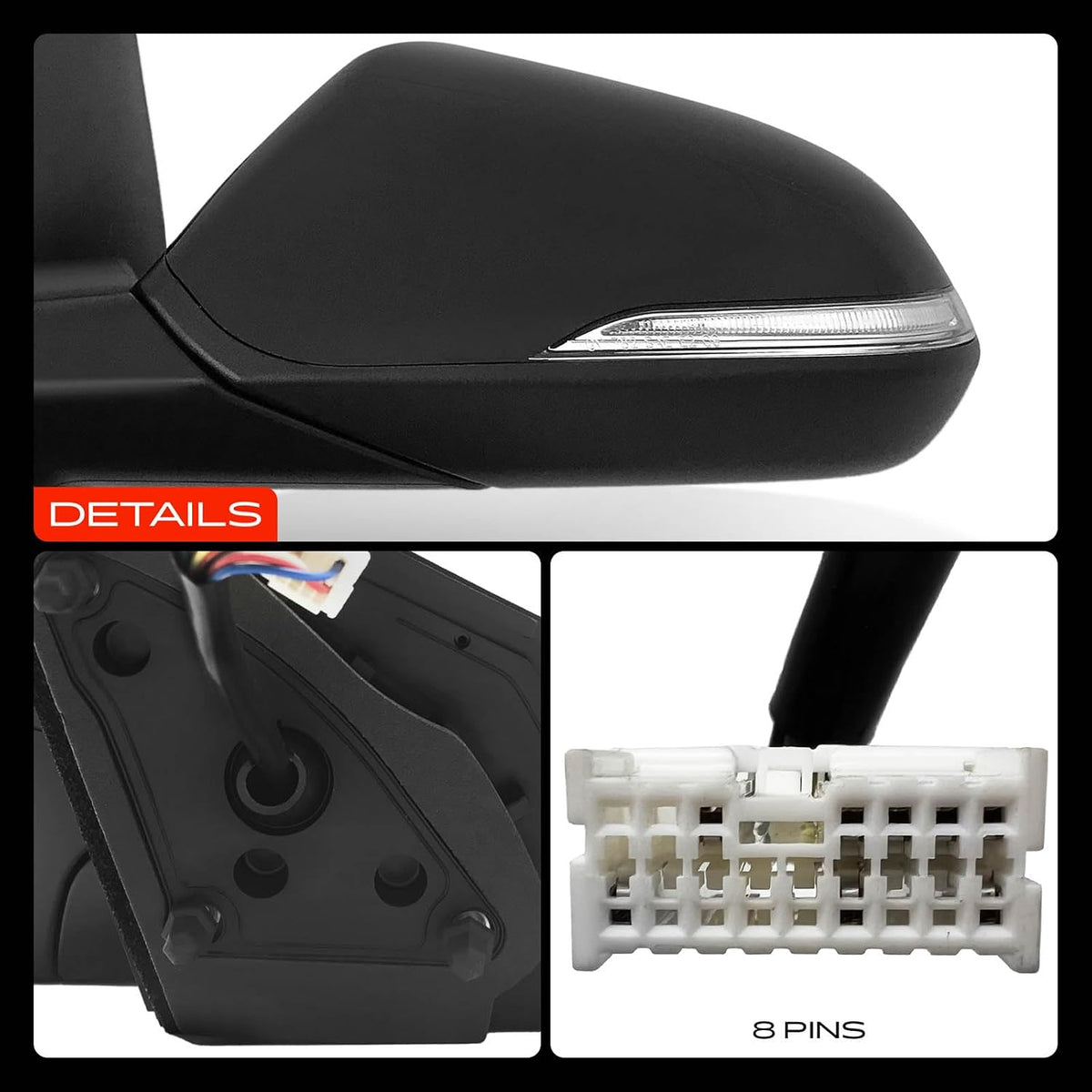 A-Premium Driver Side Power Door Mirror Compatible with Hyundai