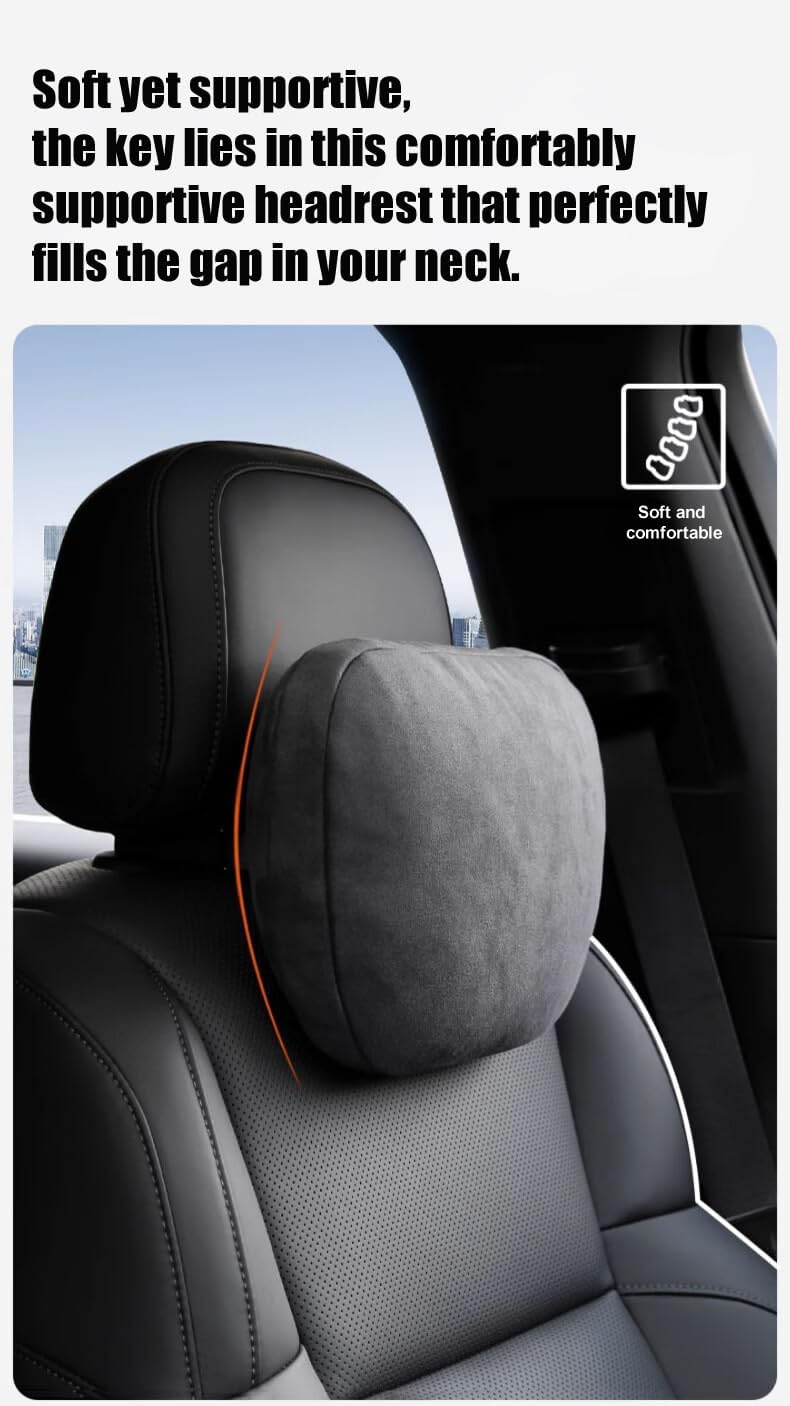 2-Pack Car Headrest, Sorona Car Neck Pillows Breathable Universal