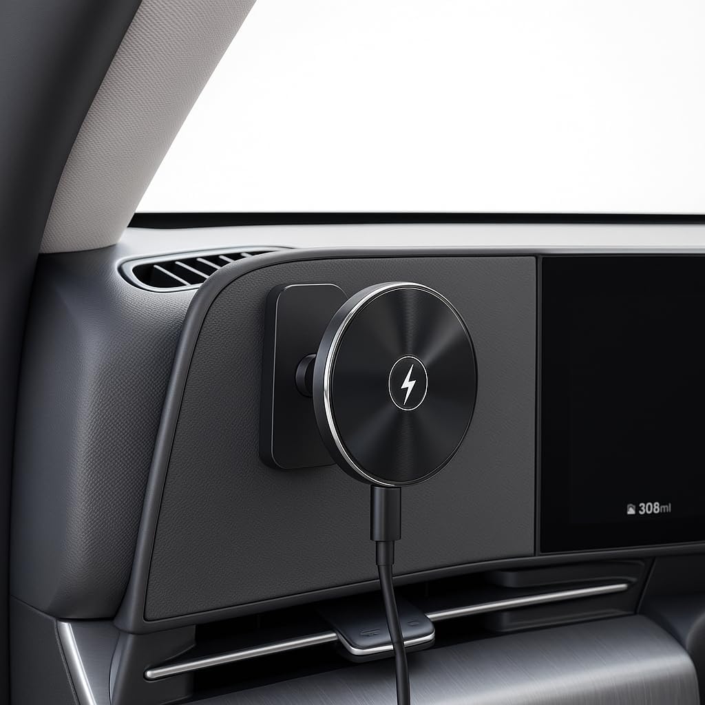 Magnetic Wireless Charging Phone Mount for Hyundai, MagSafe-Compatible