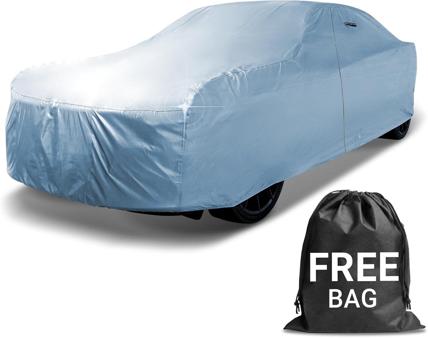 iCarCover Fits 1964-1972 Chevy Chevelle 2-Door, 4-Door Car Cover Automobiles Form-Fit Padded Full Exterior Waterproof Automobiles Protection Covers