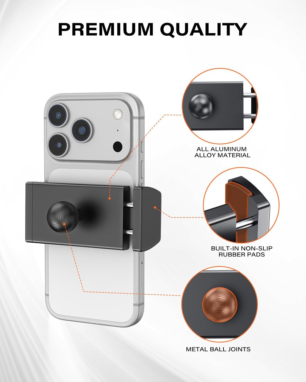 APPS2Car Heavy Duty Aluminum Cup Phone Holder for Car