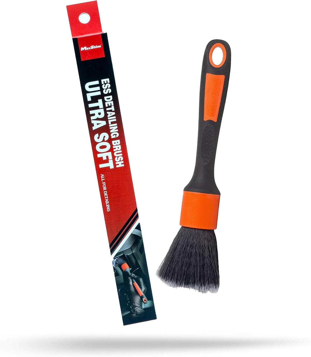 Maxshine Small Universal Black ESS Ever So Soft Detailing Brush – Professional Brush for Interior, Exterior, Leather Seats, Engine Bay & Wheels – Premium Car Care Detailing Tool