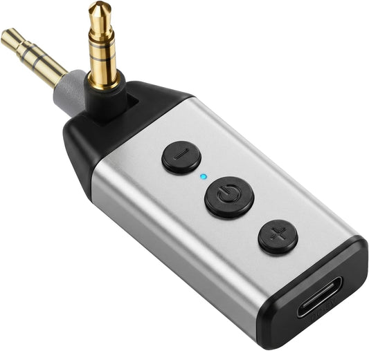 1Mii B04 Bluetooth 5.4 Car Adapter, AUX Bluetooth Receiver for Home Stereo