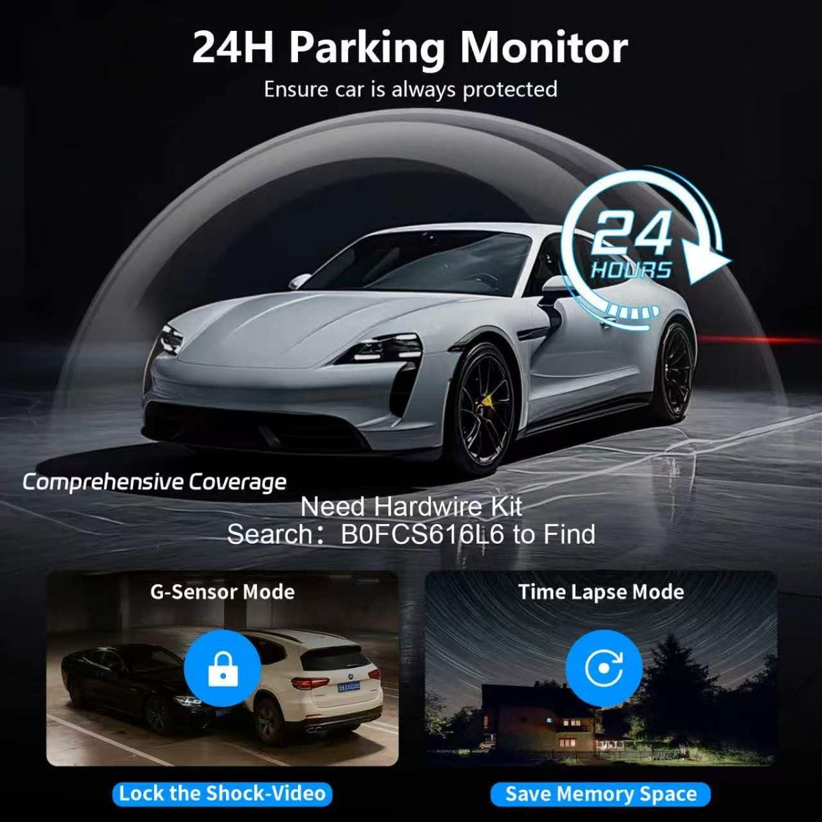 4 Channel Dash Cam Front and Rear Inside Left Right Car Dash Camera 360 View, 2.5K QHD Car Camera Supper Night Vision, 5G WiFi 3.16” IPS Touch Screen, G-Sensor,24H Parking Mode Free128G Card 256G Max