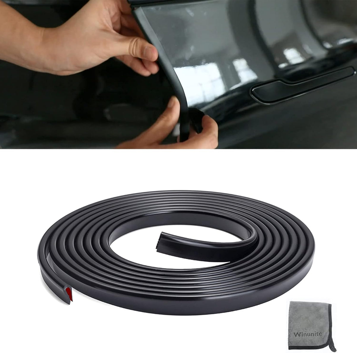 Winunite 32.8ft (10m) Self-Adhesive Car Door Edge Guards Clear