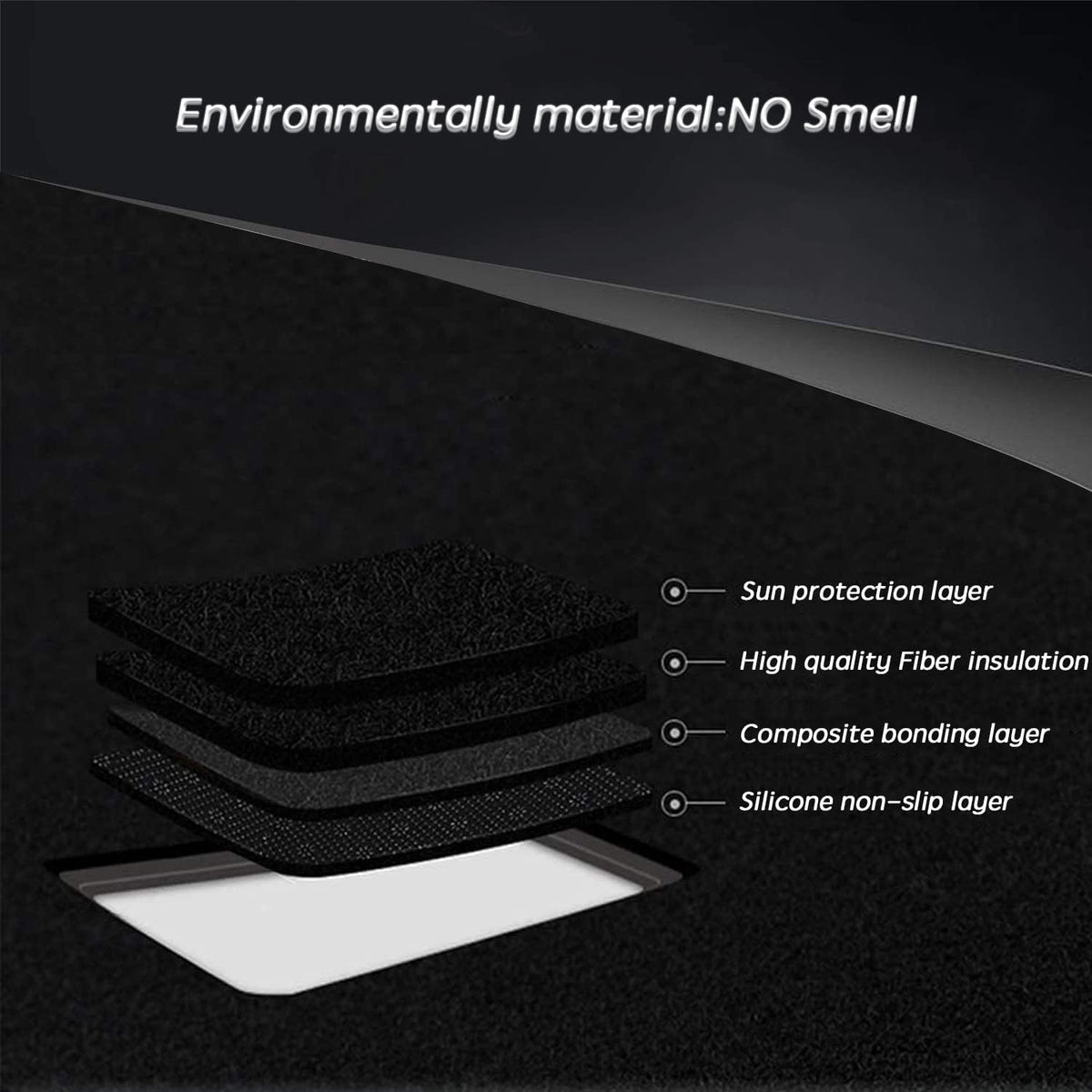 Dash Mat Cover Custom Interior Center Console Compatible with Kia Sportage SUV 2017 2018 2019 2020 2021 2022 Dashboard mat Covers Accessories (Red Trim)