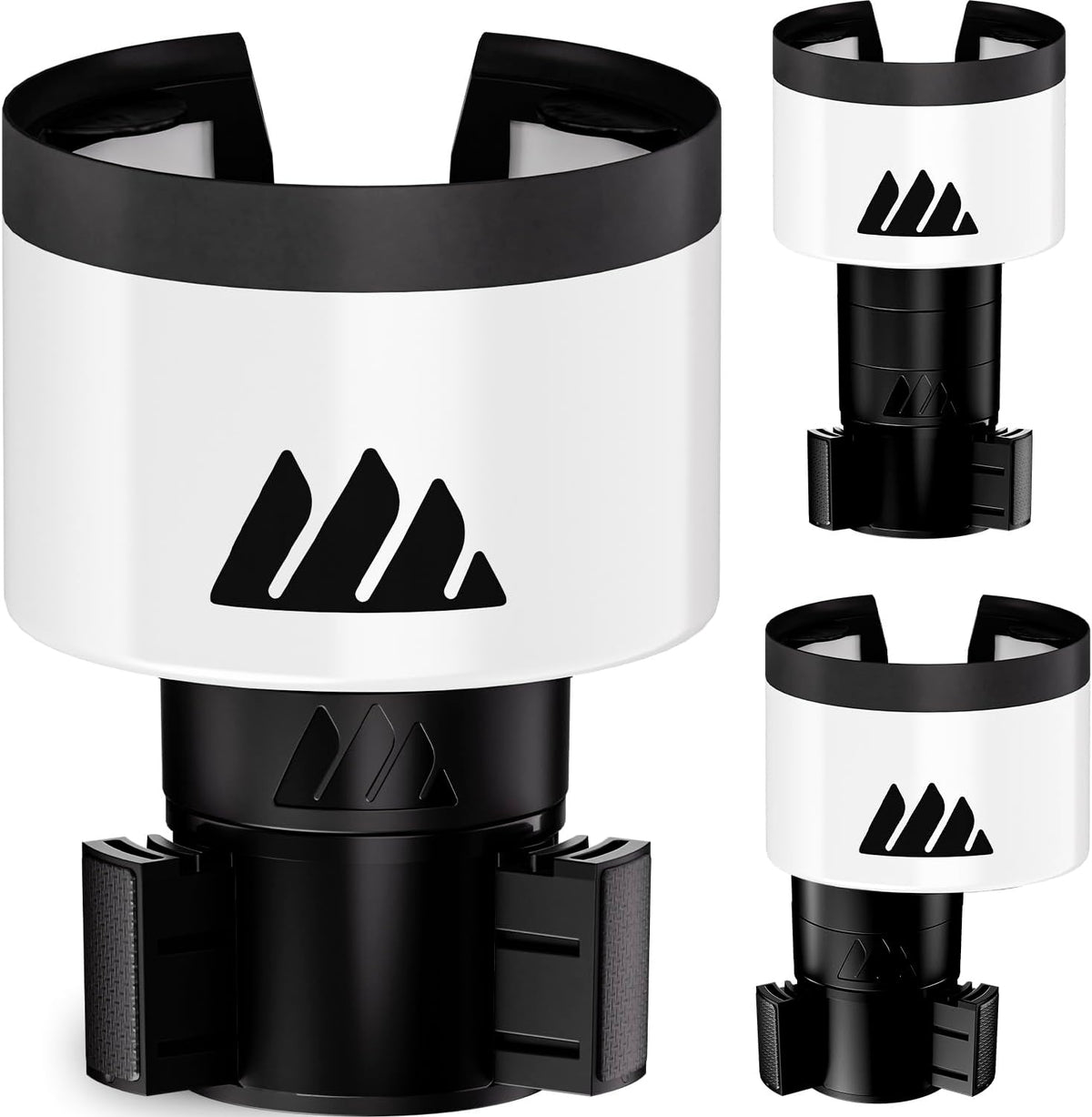 Integral Ultimate Car Cup Holder Expander with Adjustable Base - White