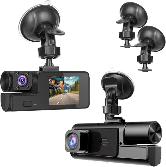 1080P Dual Dash Camera for Car Front and Inside Dashcam Car Security Video Recorder,170°Wide Angle Vehicle Cam,WDR,G-Sensor,Loop Recording,Night Vision (Dual Dash Cam Without Card)