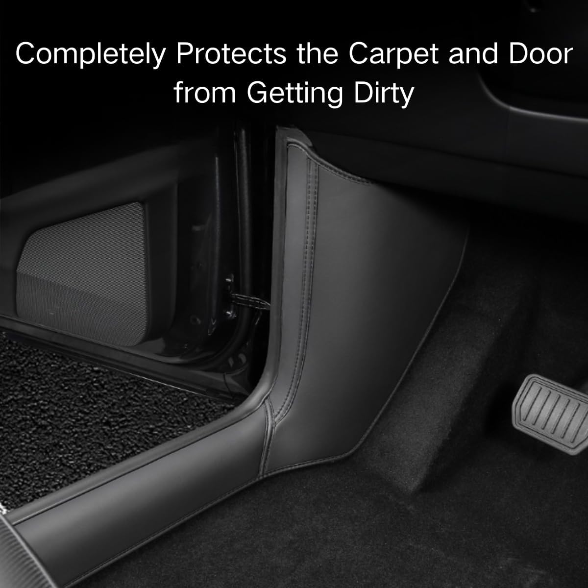 Door Entry Guard for Tesla Model Y Juniper 2026 2025 Front & Rear Door Sill Protector Door Sill Guards Threshold Strip Cover Anti-Kick Full Protect Model Y Interior Accessories (4PCS)