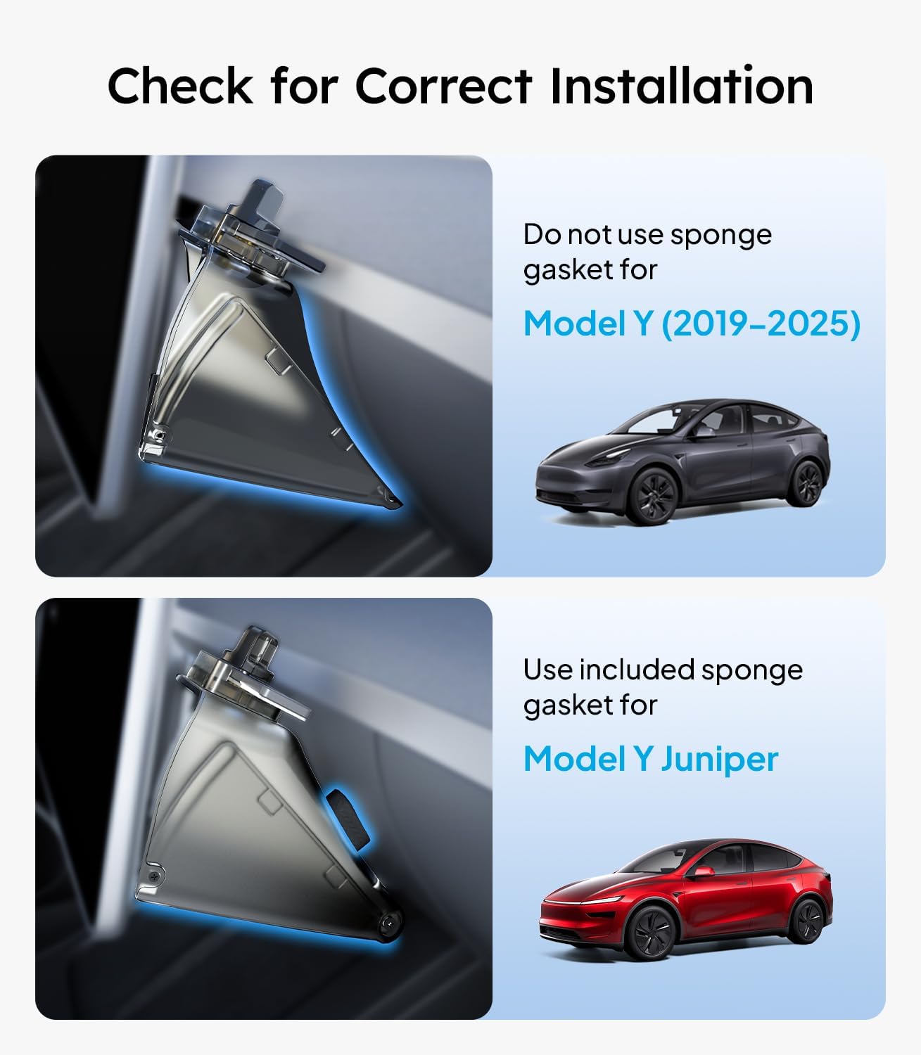 Wigoo Under Screen Organizer for Model Y 2019~2026, Including Model Y Juniper 2025~2026 (Standard, Premium & Performance), Concealed Center Console Organizer Tray, Quick & Stable Installation