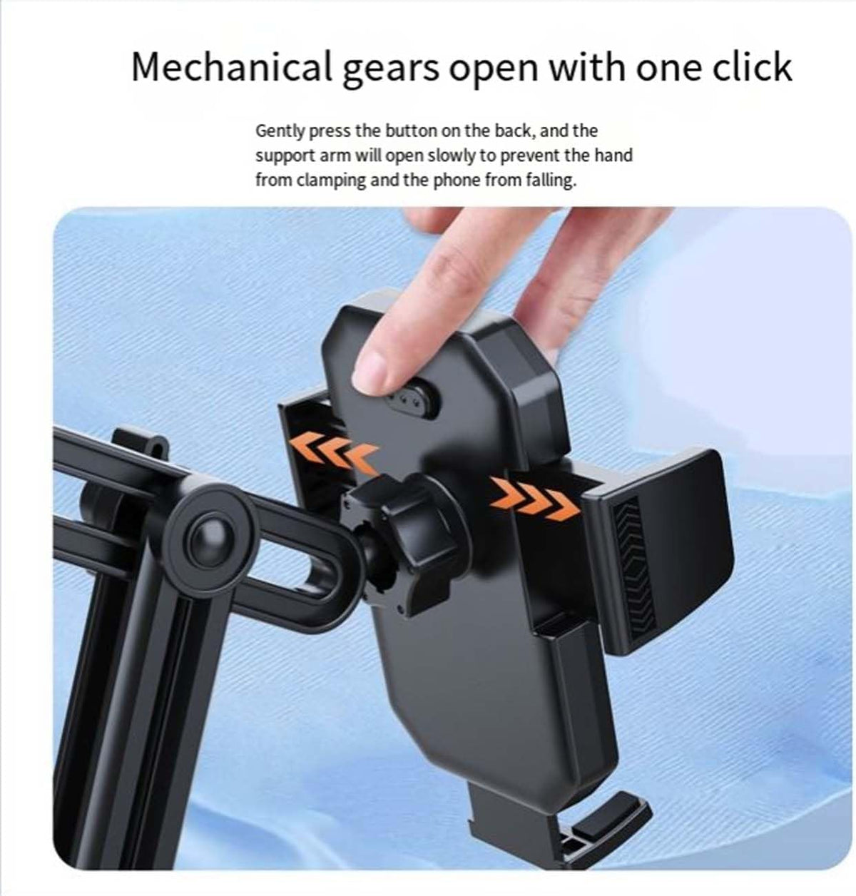 Cup Holder Phone Mount for Car, Upgraded 2 in 1 Car Phone Mount with Adjustable Long Gooseneck and Stretchable Cup Holder,Compatible with iPhone & Android & All Smartphones (Black)