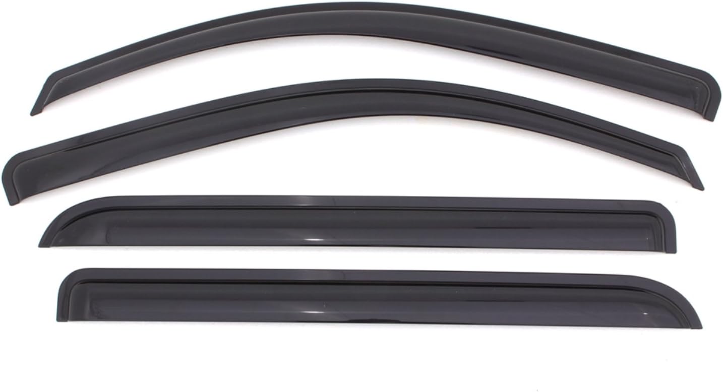 Auto Ventshade [AVS] Outside Mount Rain Guards for 2014 - 2018 Kia Forte Sedan | Window Vent Visors, 4 pcs. - Smoke | 94544