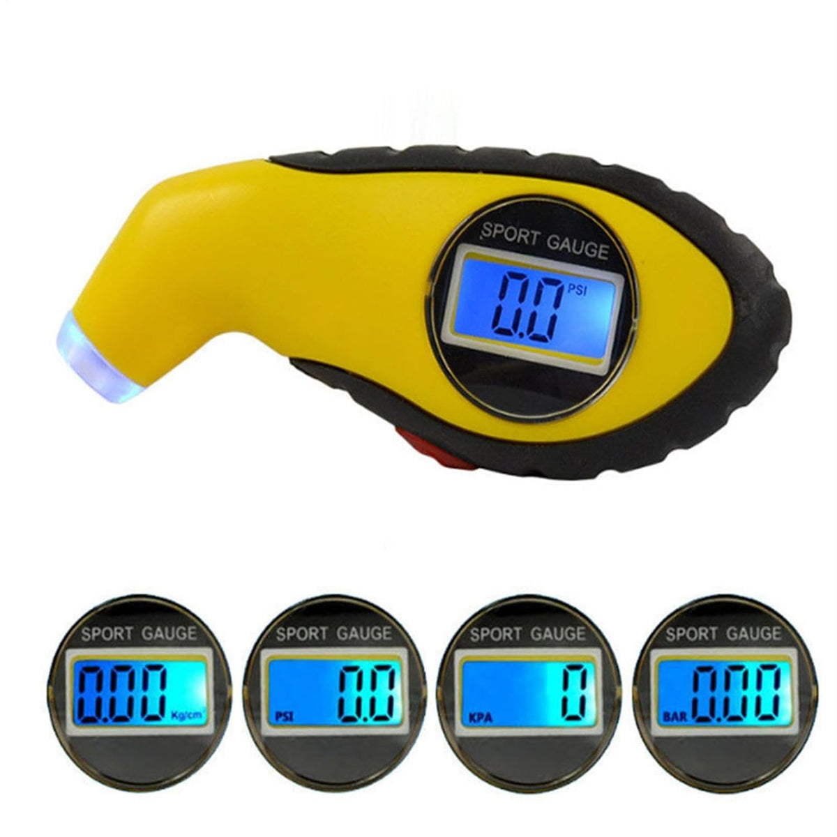 Digital Tire Pressure Gauge Backlit LCD Display Car Accessories