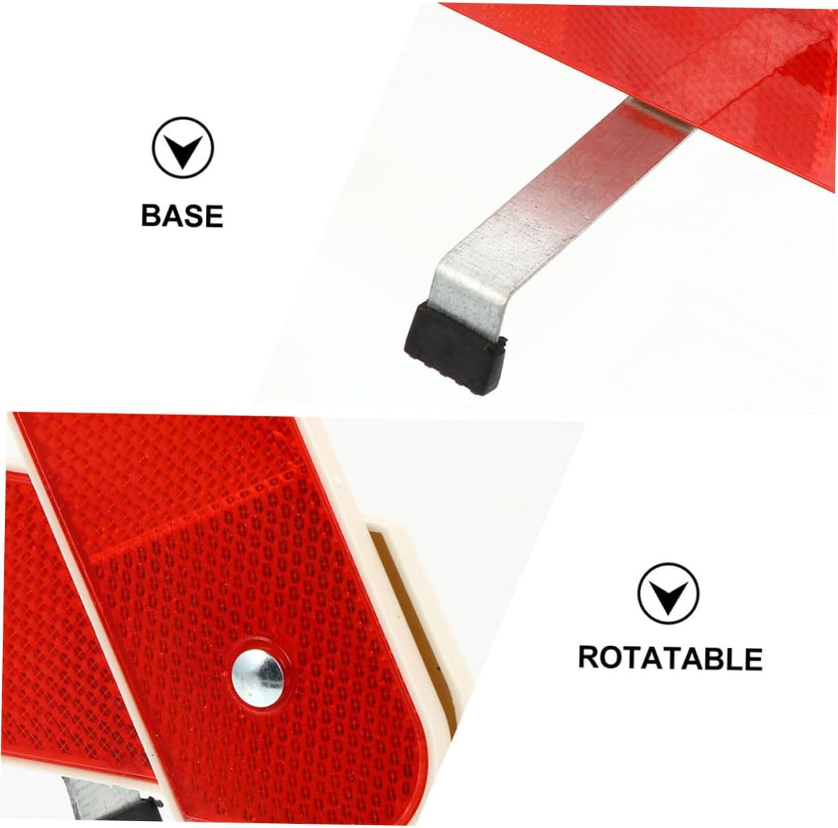 3pcs Reflective Triangle Warning Sign for Car Truck Roadside Emergency