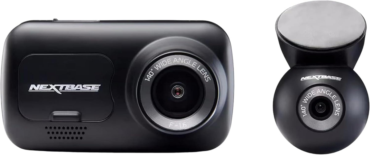 Nextbase 320XR 1080p Dash Cam with Parking Mode & Rear Window Cam - Night Vision Dash Cam Front and Rear, Automatic Loop Recording, File Protection, Reliable Motion Activated Car Camera