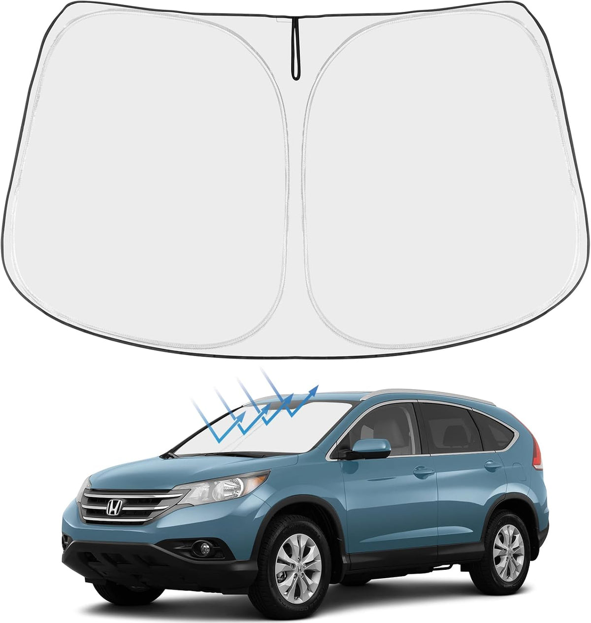 Proadsy Custom Fit 2012-2016 Honda CRV Windshield Sun Shade, Blocks Heat