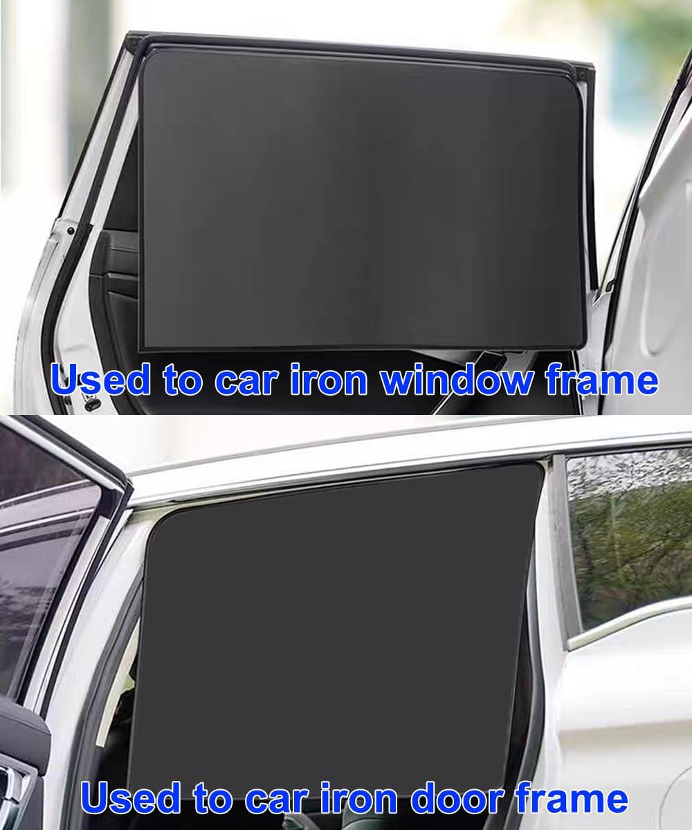 Car Sunshade, Car Privacy Window Shade, 100% Block Light for Breastfeeding, Taking a nap, Changing Clothes, Camping (Full Sets 4pcs)