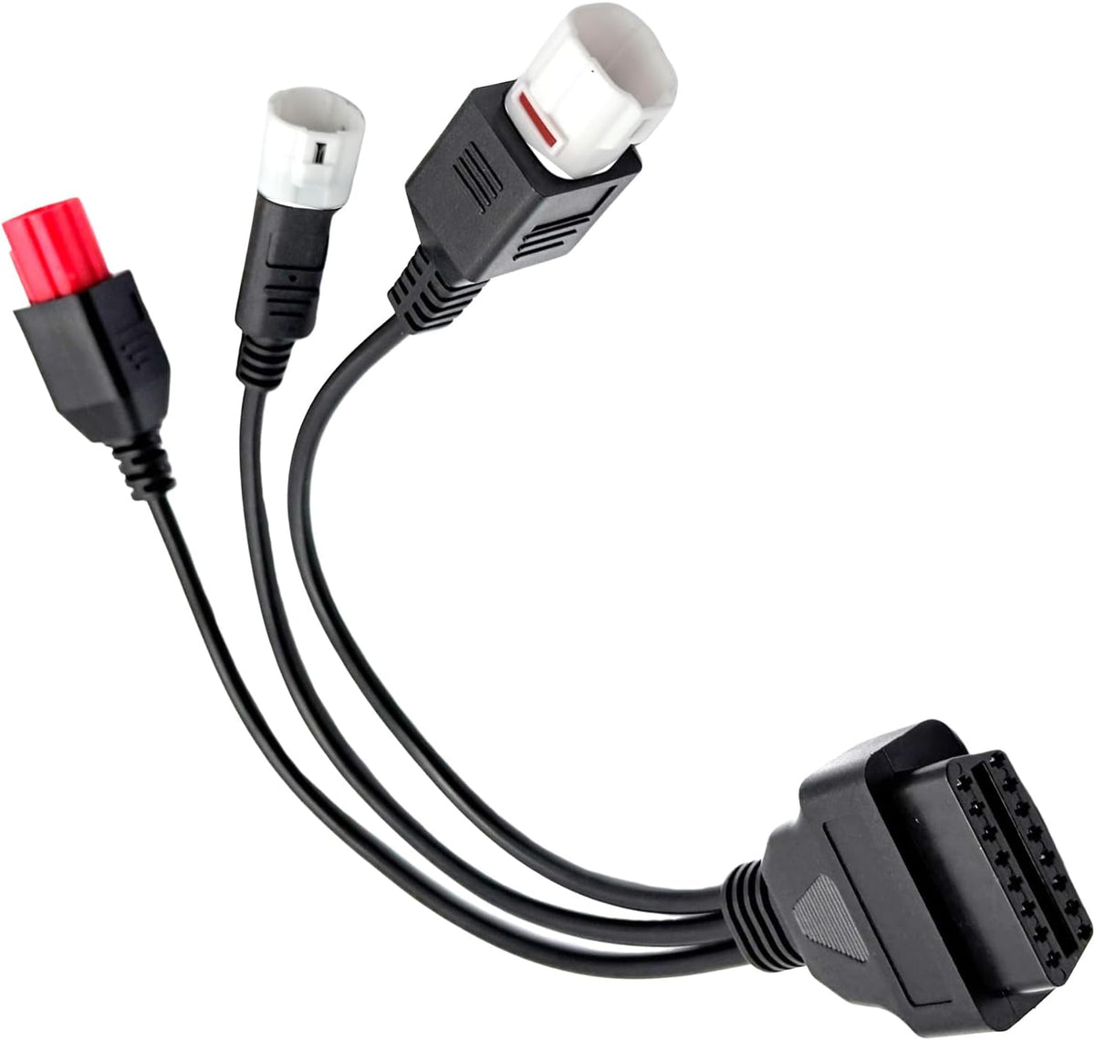 1 Pcs 3 in 1 OBD2 Diagnostic Cable 16 Pin OBD2 Adapter to 3/4/6 Pin Cable Scanner Tool Compatible with Yamaha Moto Guzzi Piaggio Vespa KTM Honda Motorcycle