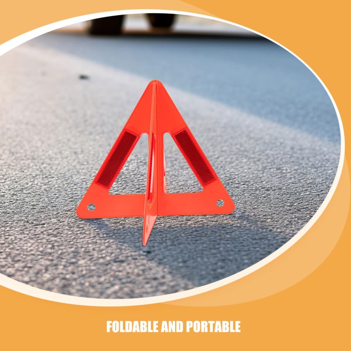 Reflective Warning Triangle for Vehicle 5pcs Roadside Safety