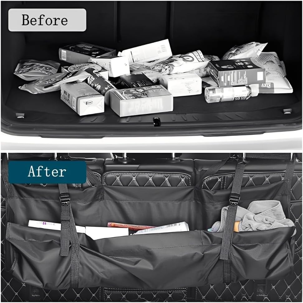Car Trunk Organizer, Large Capacity Trunk Organizer for SUV