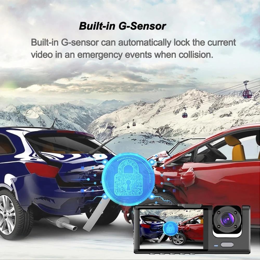Dash Cam for Car Security Dash Camera Front and Cabin Car Video Recorder