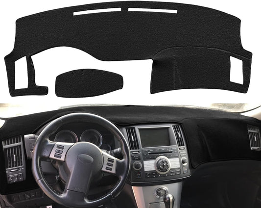 Yiz Dash Cover Mat Custom Fit Infiniti FX35 FX45 2003-2008 (Black) Y40