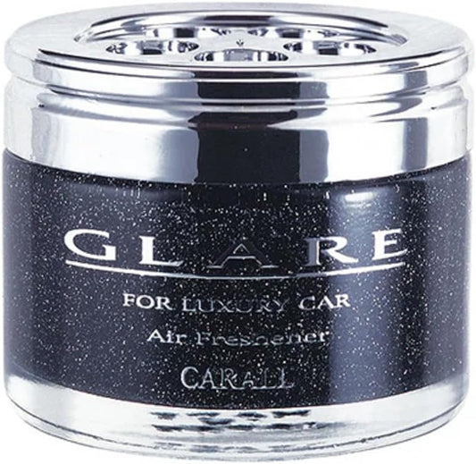 CARALL GLARE BLACK Premium Car Air Freshener, FINE SQUASH - Spill-Proof Japanese Gel Scent System - Long Lasting Odor Eliminator for Luxury Interiors, Modern EVs & Sedans - Made in Japan