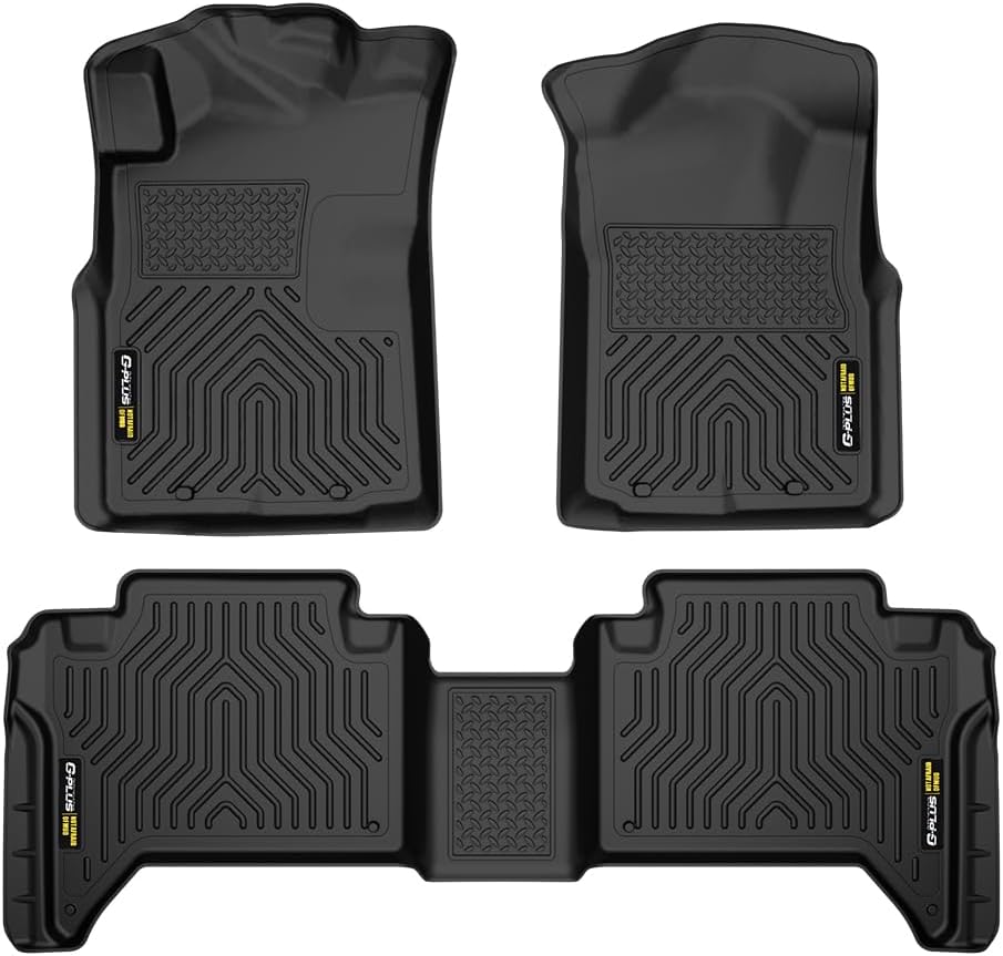 G-PLUS TPE Cargo Liners Fit Toyota Tacoma Double Cab 2005-2015