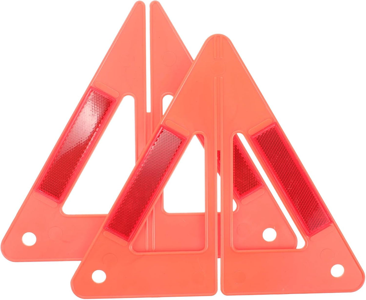 Reflective Triangle Warning Sign Plastic Road Safety for Trucks