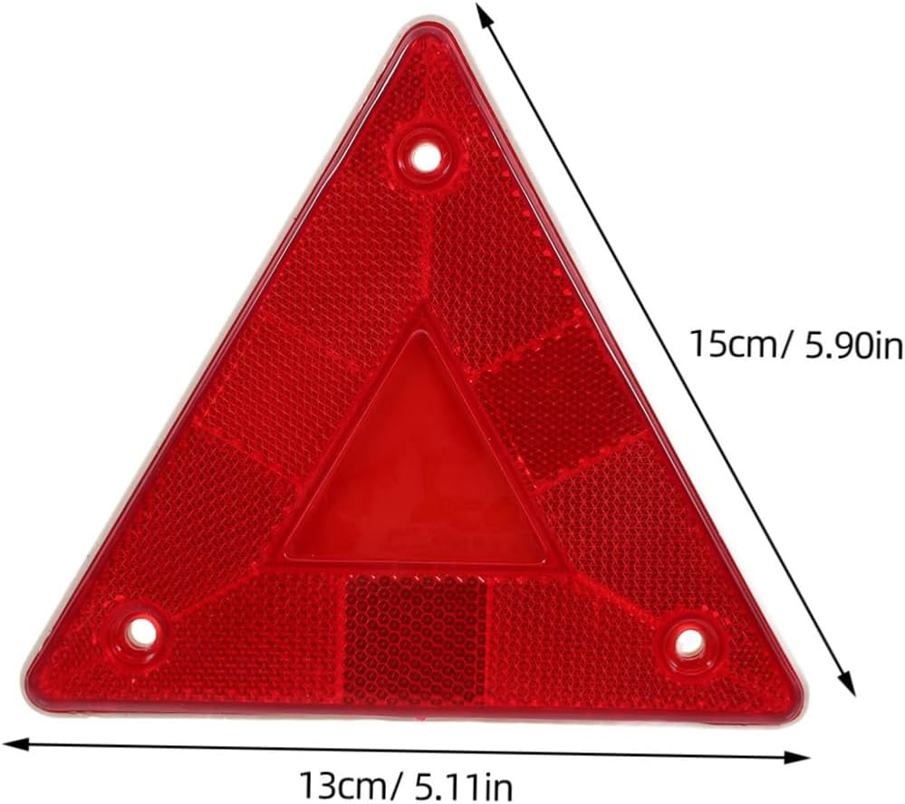 LIFKOME Reflective Road Safety Warning Sign 10pcs Hazard Triangle Triangle Warning Sign for Trucks