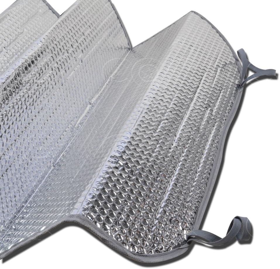 BDK Car Windshield Sun Shade - Standard Size Windshield Sun Shade Accordion Folding Style for Front Windshield - Heatshield Sunshade for Truck, SUV, & Van Car Window Shades Front Windshield - 57 x 24
