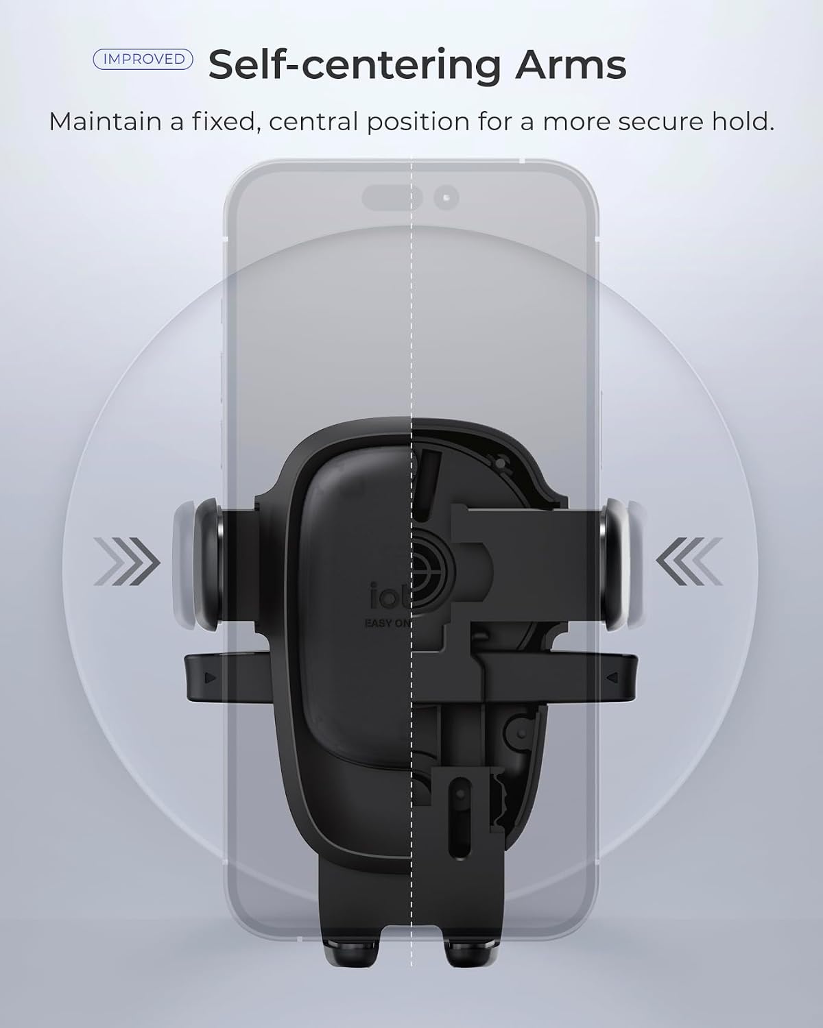 iOttie Easy One Touch Advanced Air Vent Car Phone Mount - Universal Cell Phone Holder for iPhone, Google, Samsung, Moto, LG, and All Other Smartphones