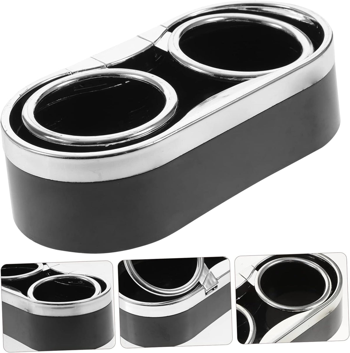 SUPVOX Car Double Cup Holder Multi-Function Water Drink Rack for Vehicle Air Vent Fits Canned Drink Bottles Anti-Slip Design 6.37 X 3.14 X 1.73 in 1 Pack