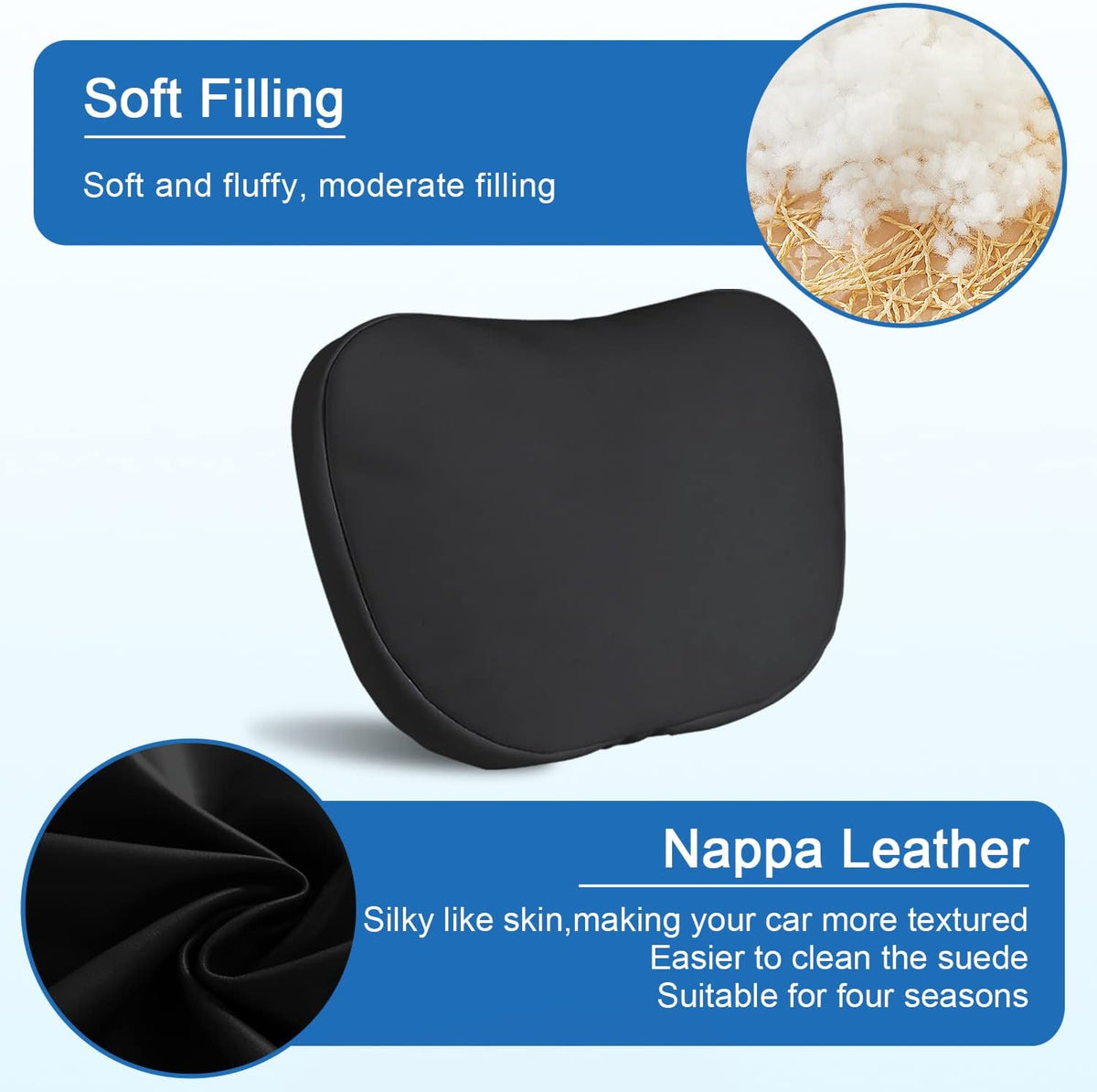 1 Pack Car Headrest Neck Pillow for Tesla