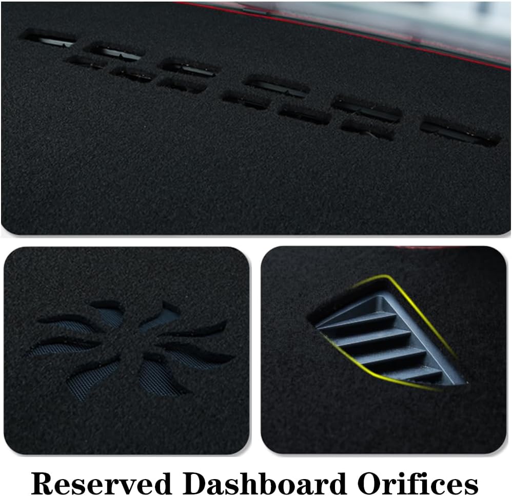 Dashboard Covers Mat for Toyota Sienna 2004-2010,Dash Board Protecter Cover,Polyester Car Dash Cover,Car Dash Board Cover Pad,Black
