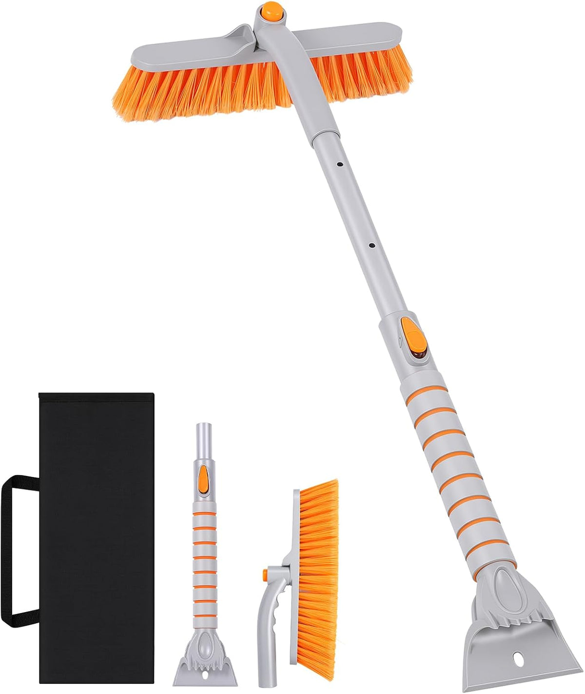 36.2" Snow Brush with Ice Scraper for Car, 3-in-1 Versatile Design