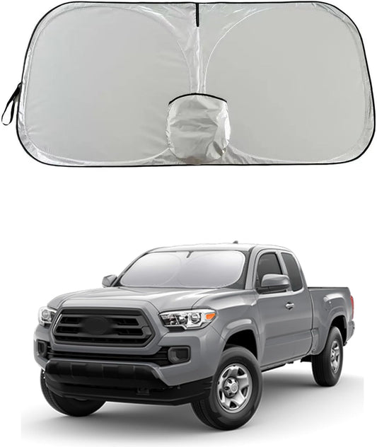 Tacoma Windshield Sun Shade, Sunshade Windshield Visor for Toyota Tacoma 1995-2025.