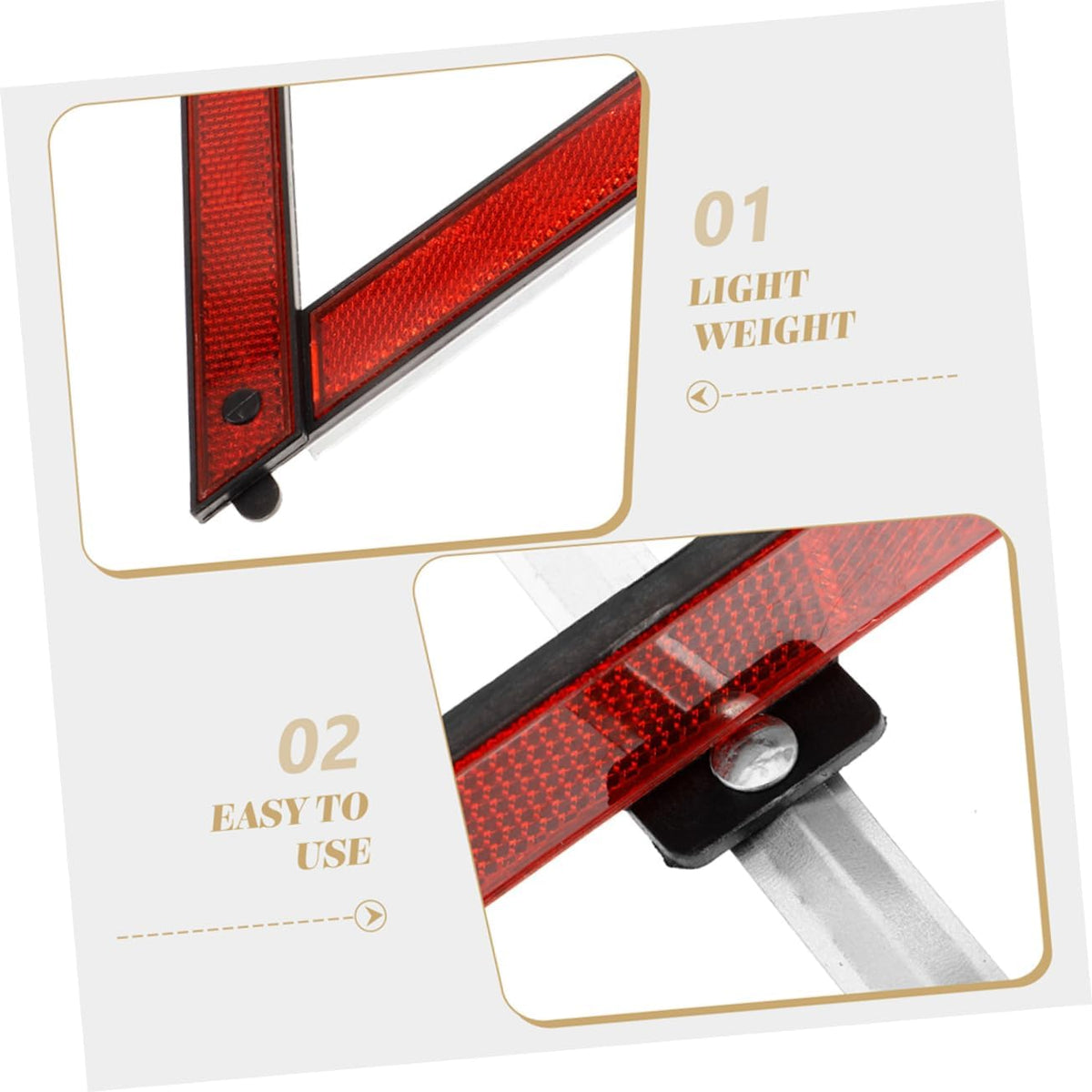 4pcs Emergency Triangle Reflector for Car Vehicle Roadside Parking
