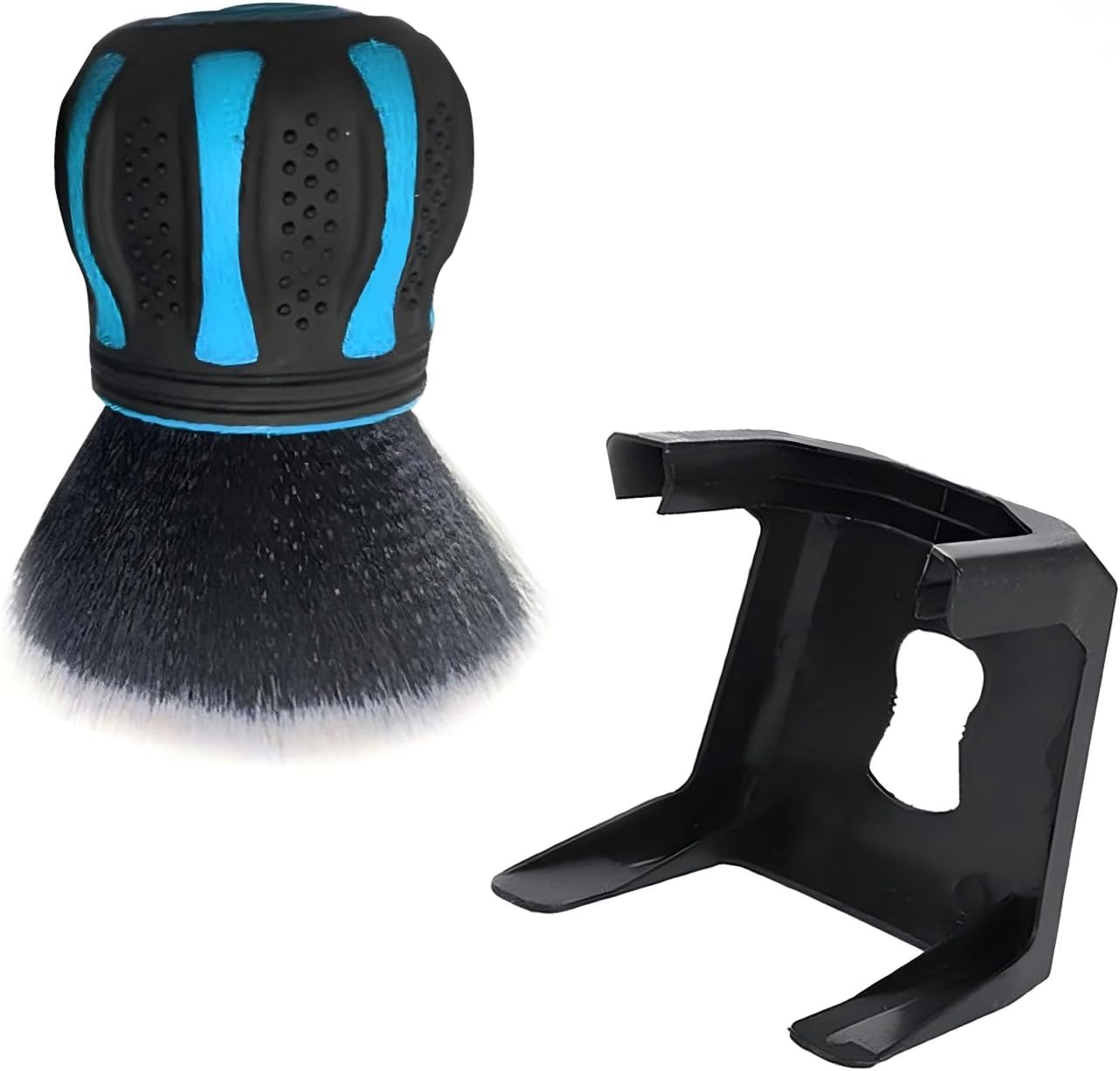 Car Detail Cleaning Brush, Ultra Soft Dense Bristle Dashboard Air Vent Brush, Non-slip Ball-shaped Handle & Storage Holder, Multi-purpose Interior Gap Cleaner for Car & Home & Office (Red)