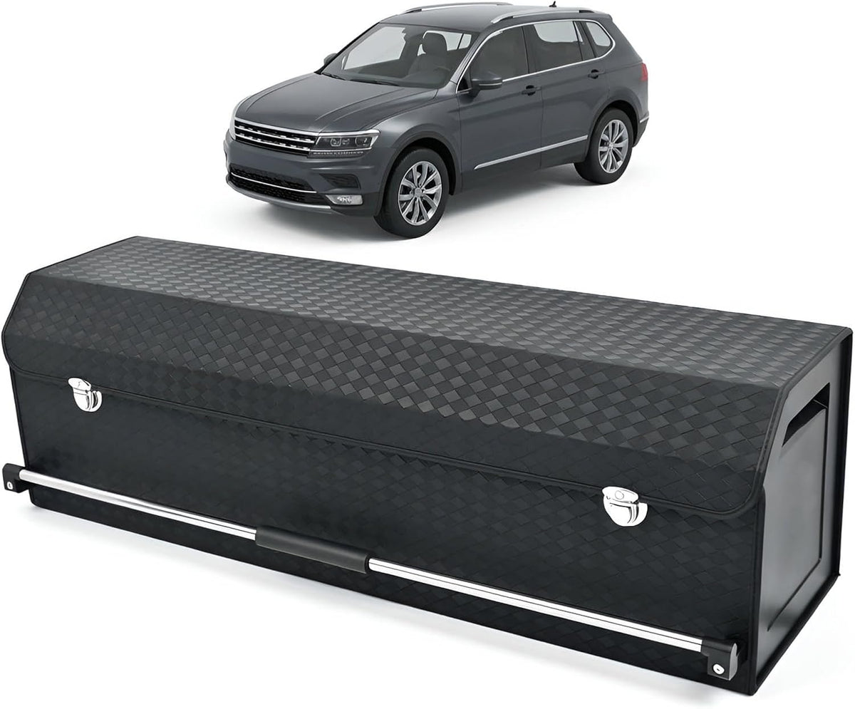 SUV Trunk Organizer, Leather Trunk Storage Organizer, Car Cargo Storage Box