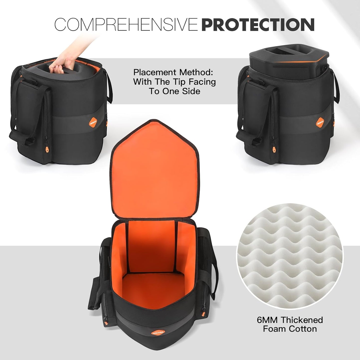Carrying Case Compatible with Bose S1 Pro/S1 Pro+, Protective Cover Bag with Shoulder Strap, Durable Design for PA System Speaker, Microphones, Charger & Accessories