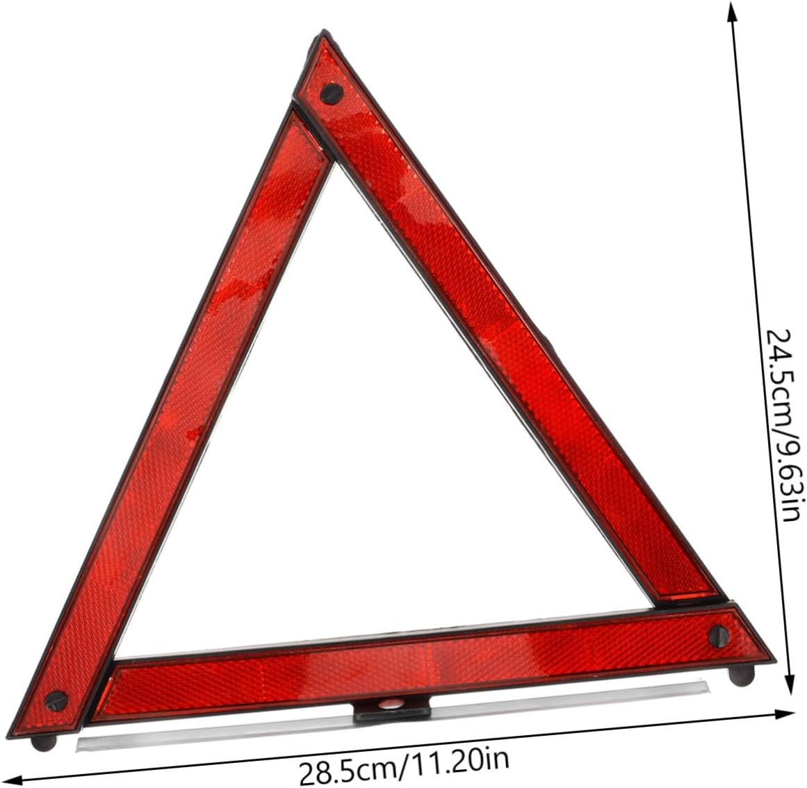 3pcs Reflective Roadside Warning Triangles for Emergency Parking Safety