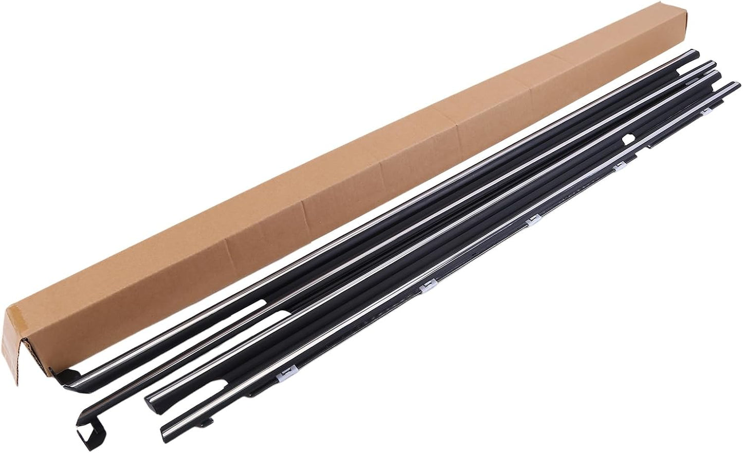 4 Pieces Car Door Moulding Trim Weatherstrip for Toyota with Corolla AE110 1995-2002 - Fits 95-02 Corolla, Comprehensive Door Dust Trim Set for Durability