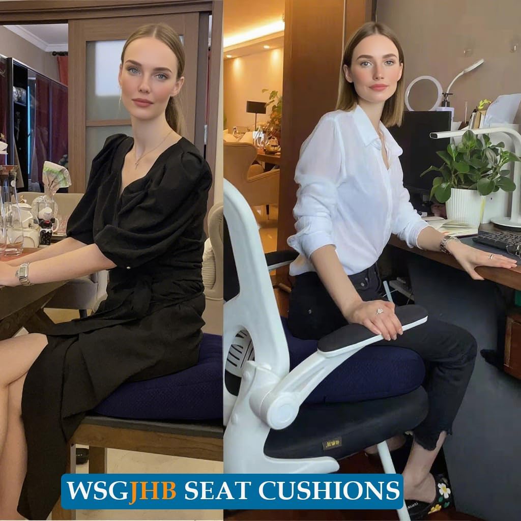 WSGJHB Large Seat Cushion, Extra Thick Booster Seat Cushions Long Sitting