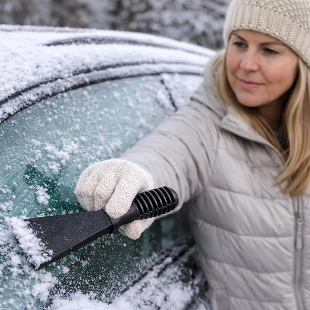 Chizlr Compact Ice Scraper - Effortlessly Remove Ice & Snow! Portable Design, Comfortable Grip, Sturdy Blade. Stay Ready for Winter Driving (2)