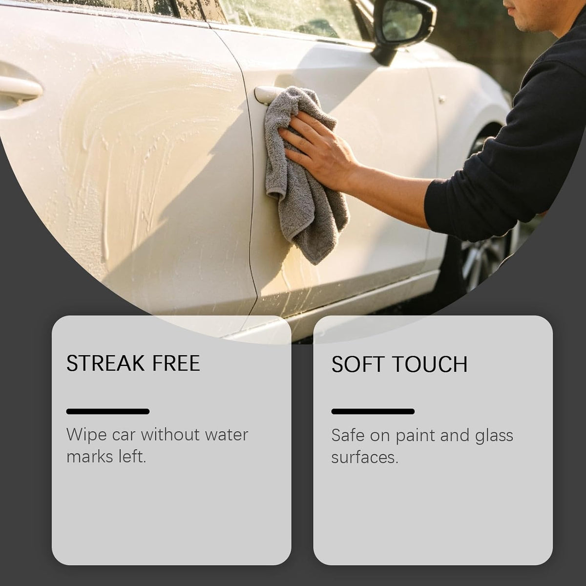 Car Drying Towels, Microfiber Drying Towels for Cars, 2-Pack