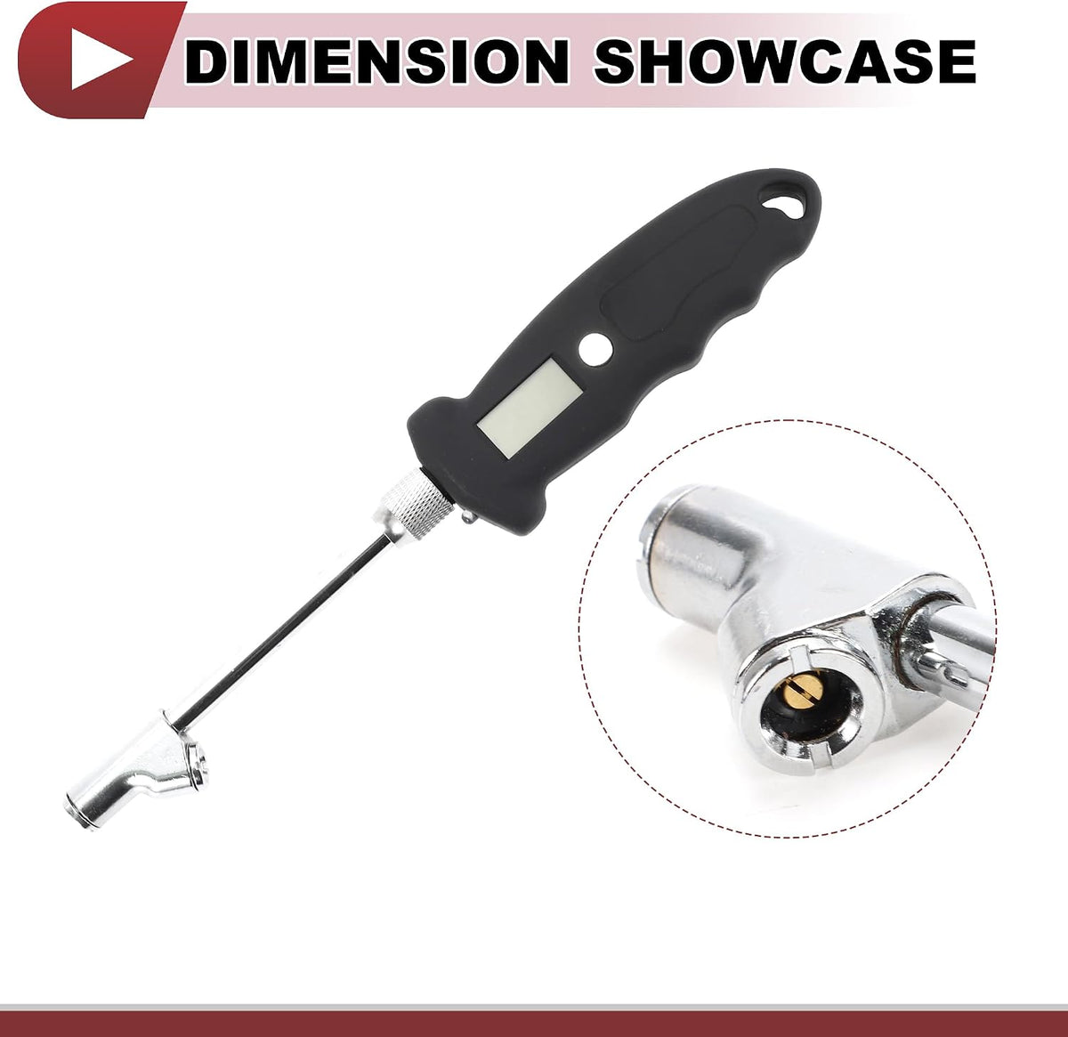 1 Pcs Digital Tire Pressure Gauge without Battery 0-250PSI Digital Air Pressure Meter for Cars