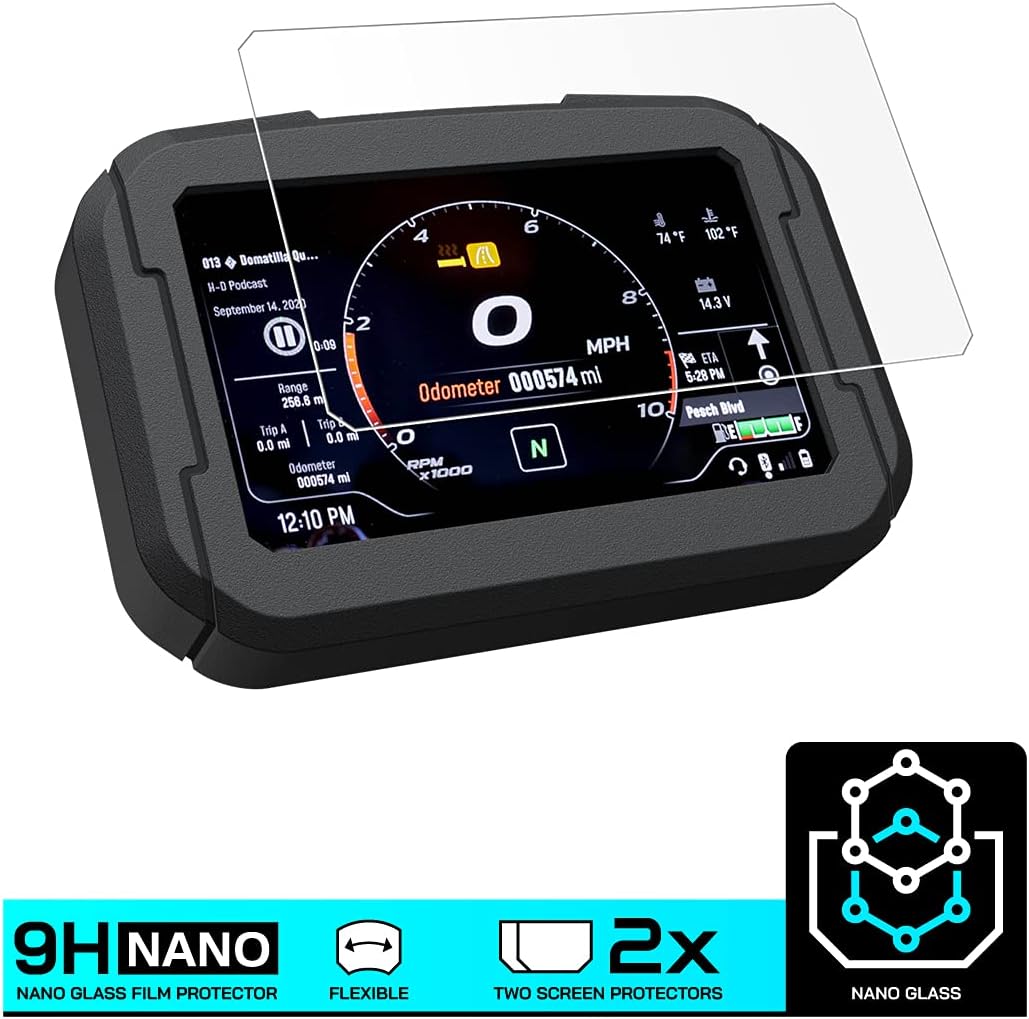 Speedo Angels NANO GLASS Dashboard Screen Protector compatible with PAN AMERICA (2021-) x 2